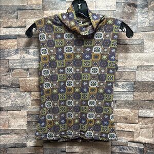 Sweet Pea Multicolor Patterned Short Sleeve Top